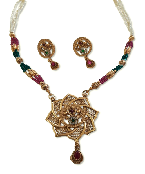 Traditional Moti mala set-image